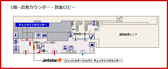 JAL国内線 大分空港のチェックインカウンター