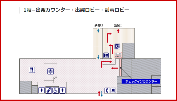 JAL国内線 沖永良部空港のチェックインカウンター