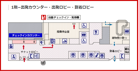 JAL国内線 徳之島空港のチェックインカウンター